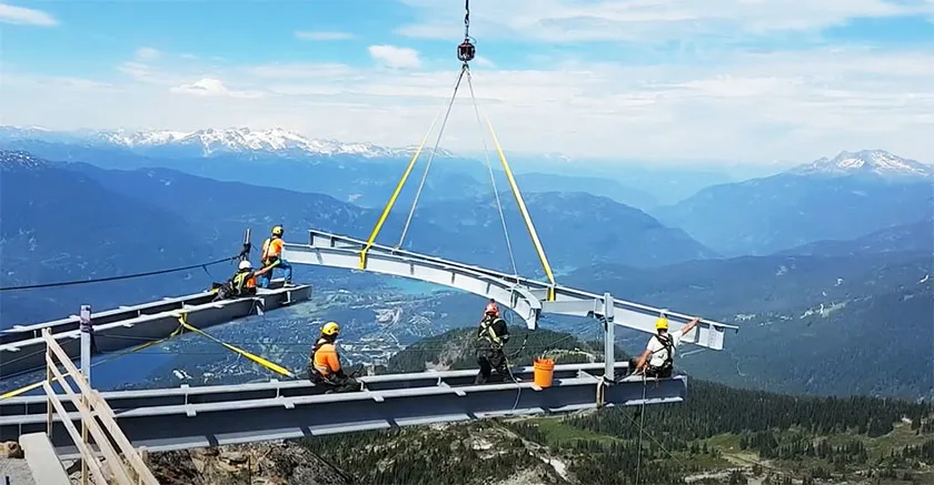 Tekla Structures was used to build the Whistler's SkyBridge- the highest pedestrian bridge in North America