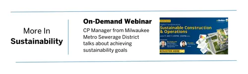 On-demand webinar: Milwaukee Metro Sewerage District CP Manager discusses achieving sustainability goals.