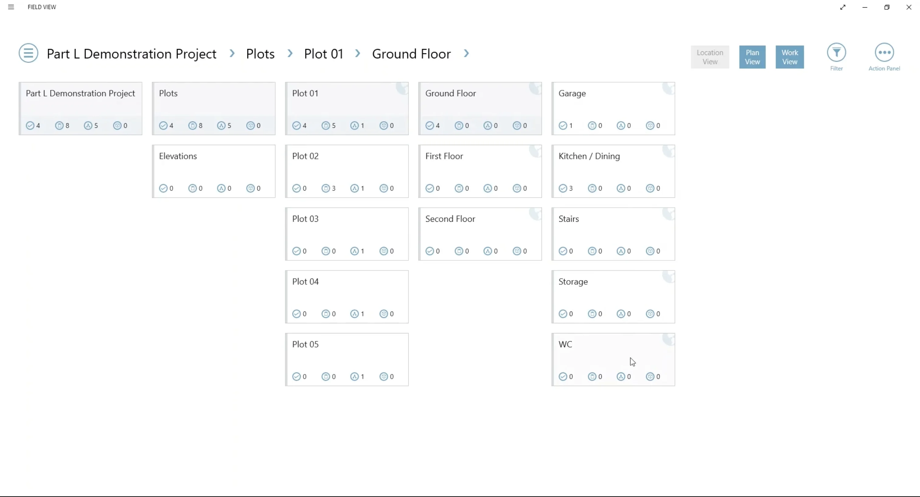 Screenshot of Field View plot view
