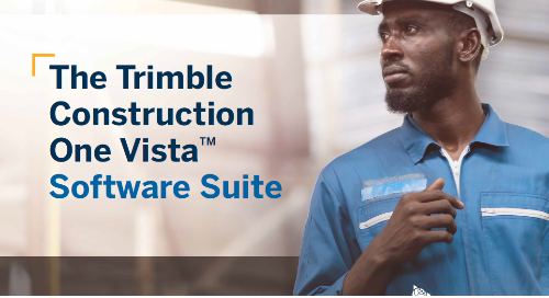 The Trimble Construction One Vista Software Suite | Trimble