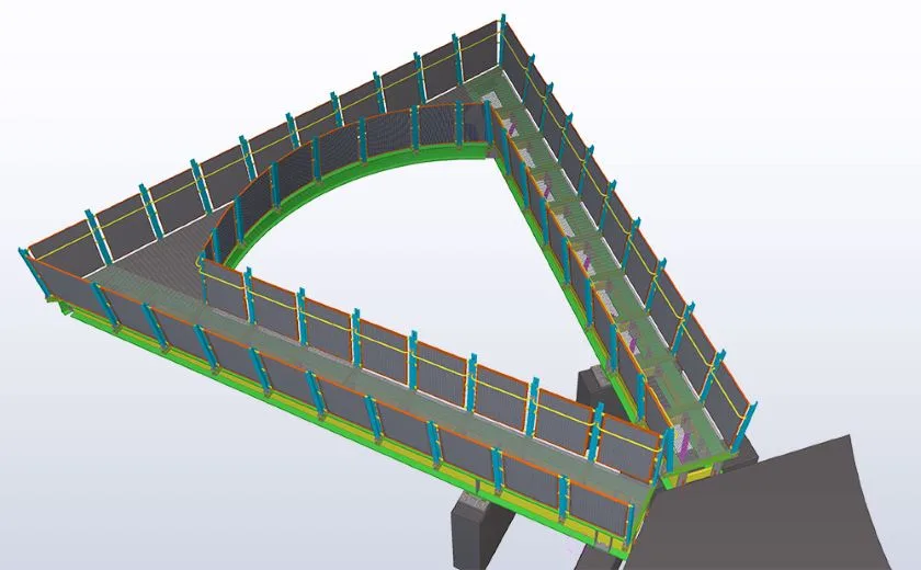 By using Tekla Structures the were sure the model was 100% accurate