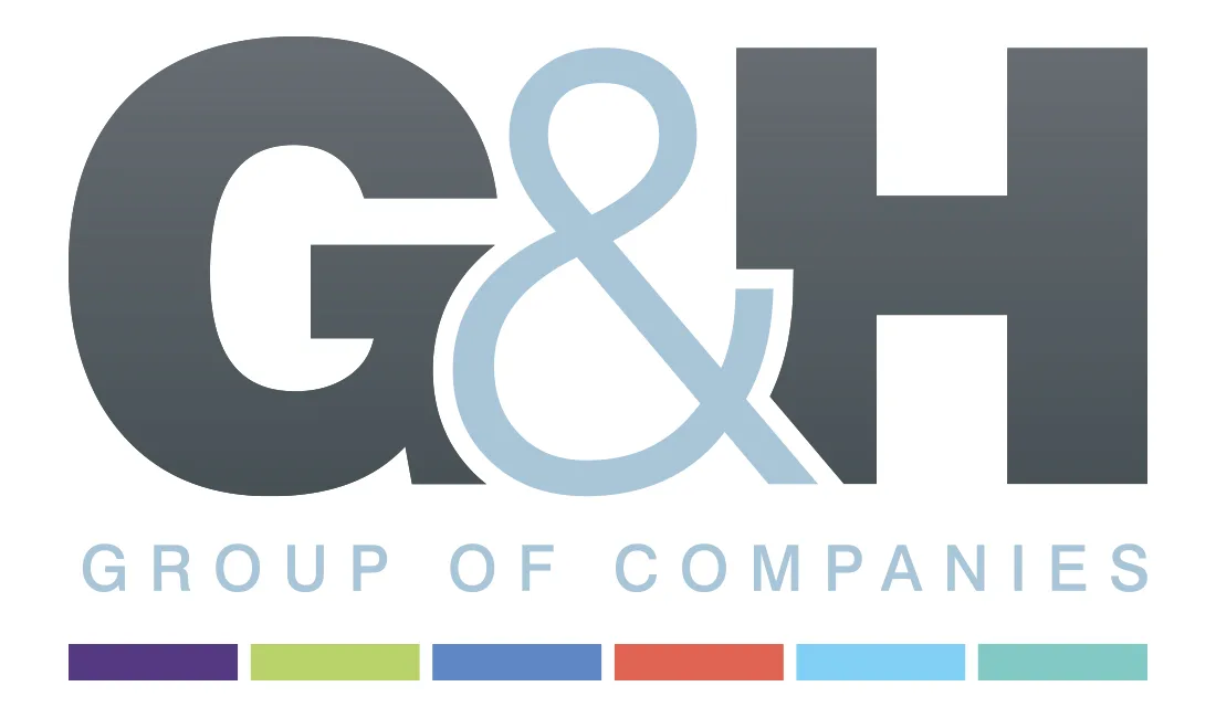 The G&H Group of Companies logo features the letters G & H in dark gray, with GROUP OF COMPANIES below in light gray.
