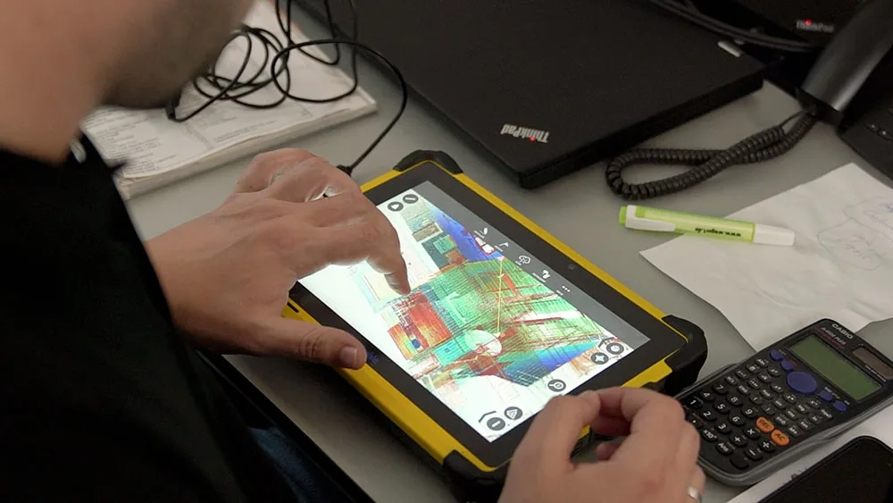 Auswertung von Scandaten des Trimble-Scanners X7
