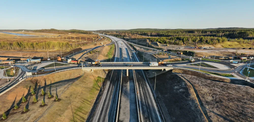 Highway and bridge