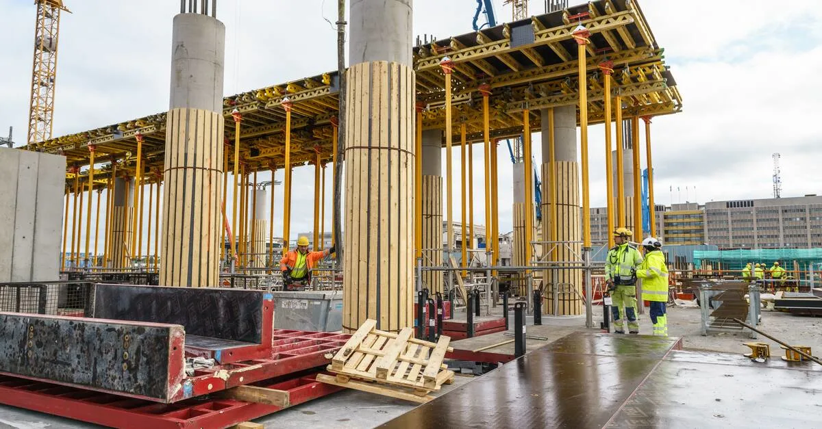 Tekla software was used throughout the project, also at the construction site