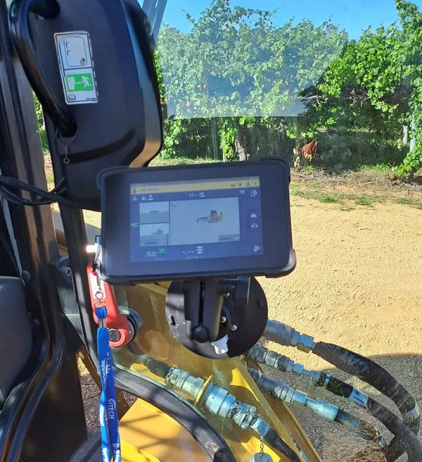 designs visible in the cab