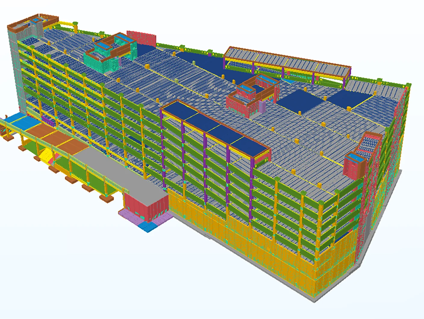 Tekla Structures model - full structure view