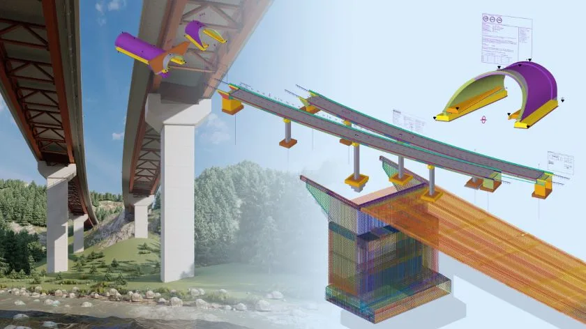 Special Recognition, Bridge project in Norway, Tekla model