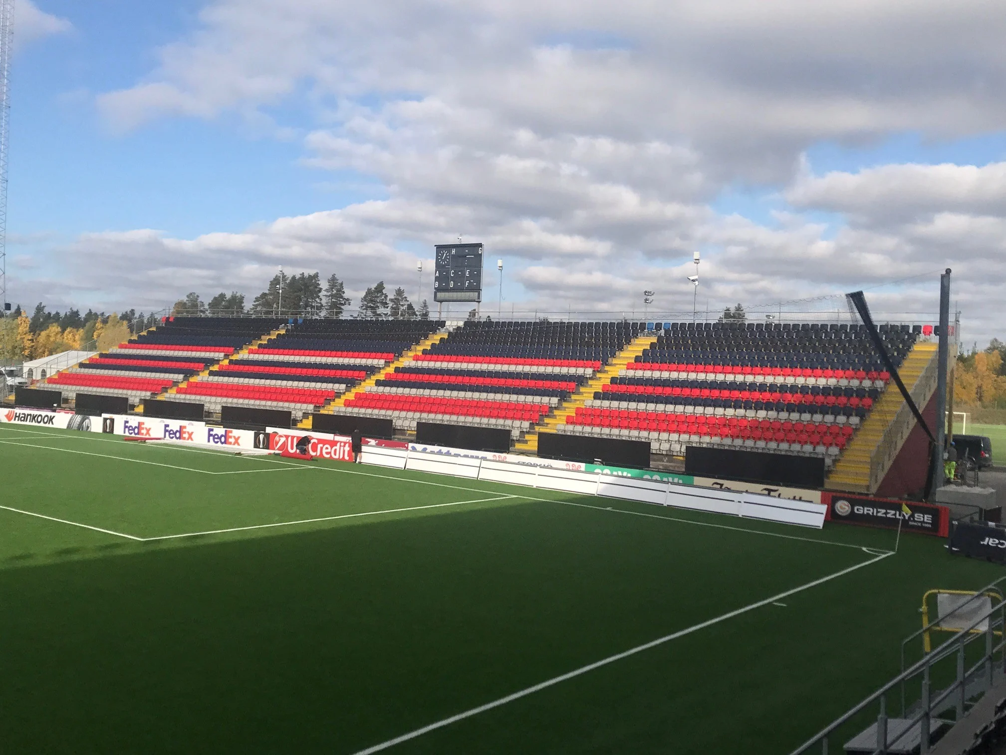 Utbyggnad på Jämtkraft Arena i Östersund modellerad i Tekla Structures av Martinsons