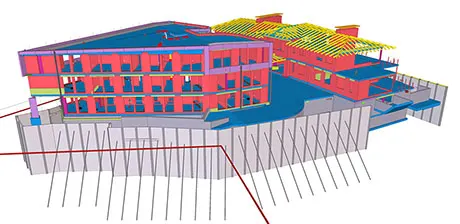 Beim Projekt "Bad Bramstedt" wurden die Schal- und Bewehrungsplanung sowie der BIM-Prozess mit Tekla Structures erprobt.