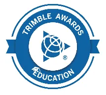 Trimble Awards Education logo, featuring text TRIMBLE AWARDS EDUCATION in an arc.