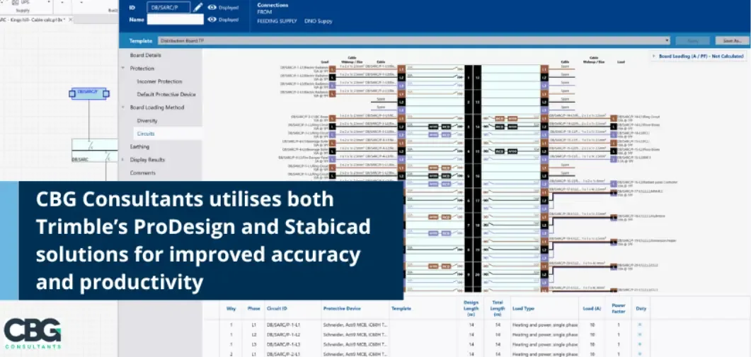 CBG Consultants utilises both Trimble’s ProDesign and Stabicad solutions for improved accuracy and productivity