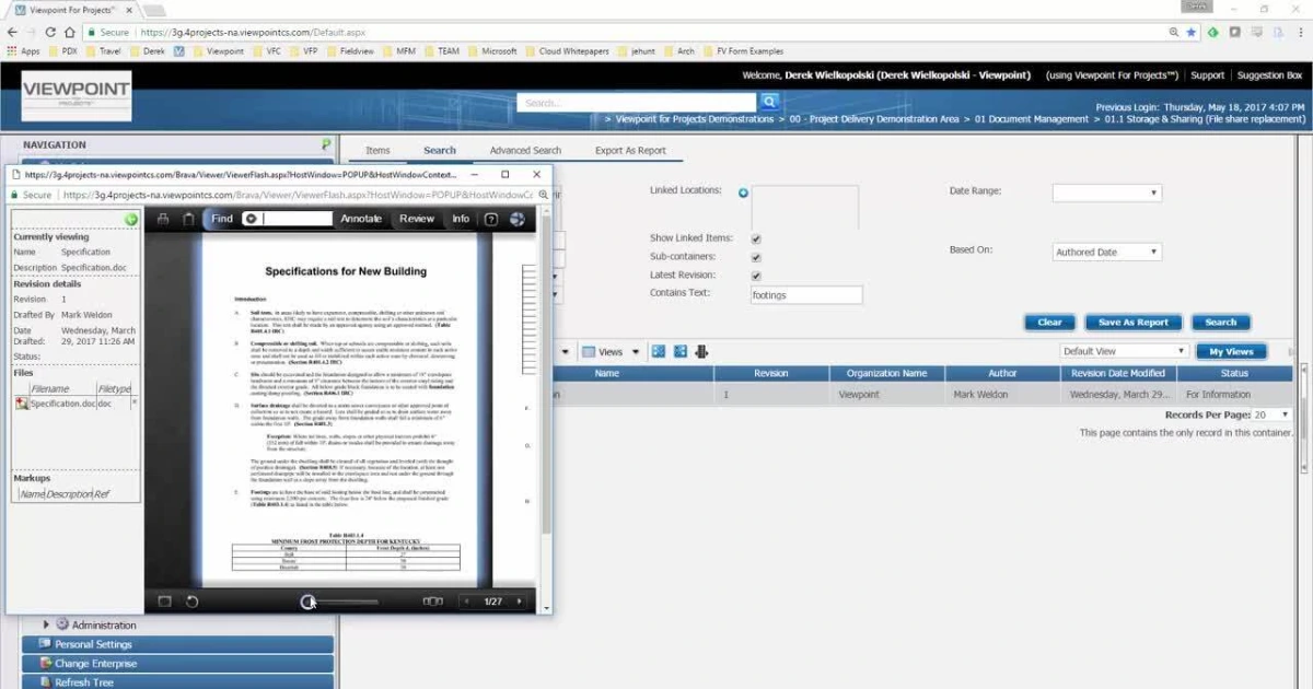 Document Storage and Sharing with Viewpoint For Projects video ...