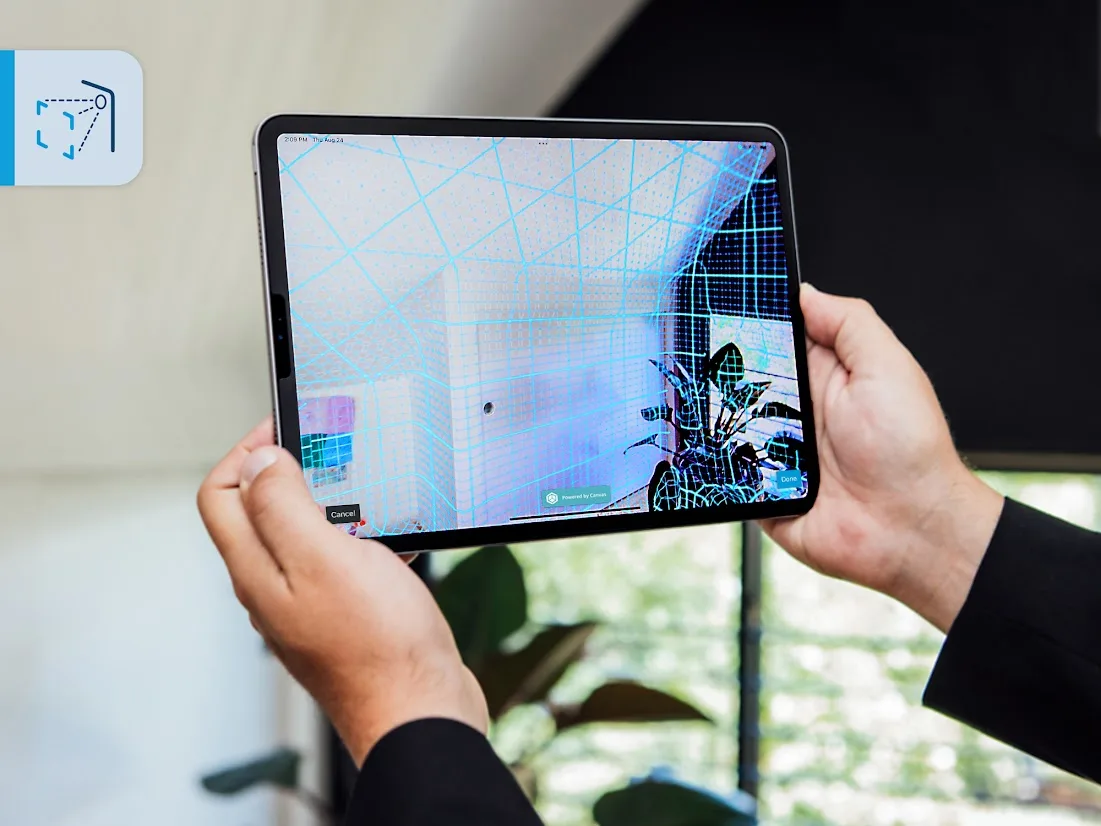 SketchUp Scan-to-Design montré iPad en main
