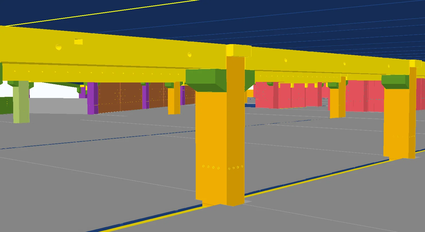 Tekla Structures model - close-up