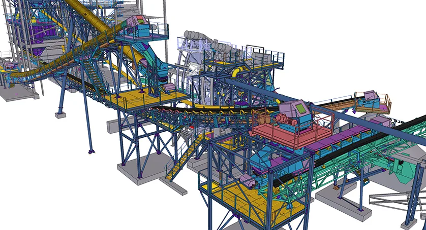 Trimble Construction Awards - SMIL, Modification de l'installation de concassage