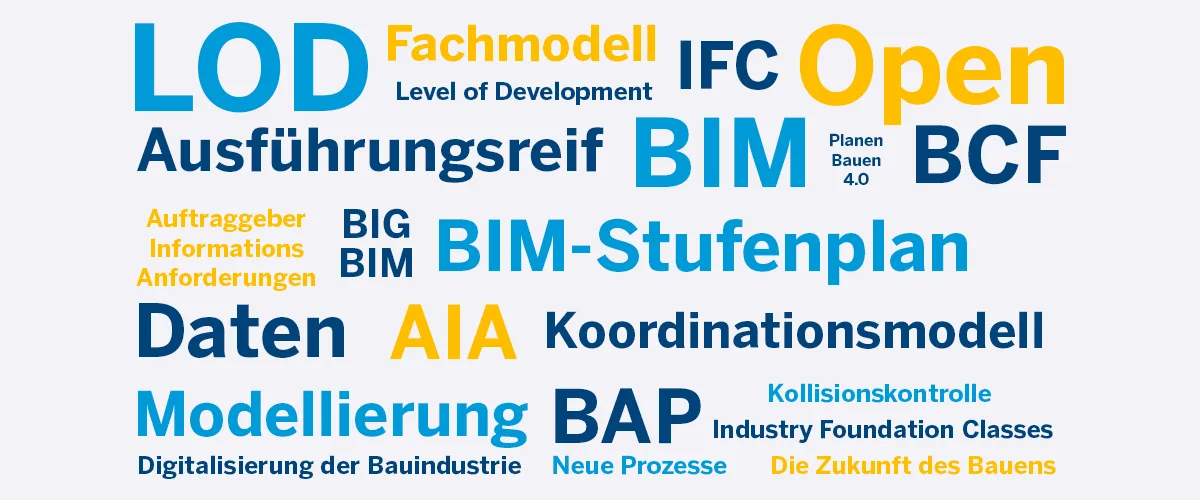 Was bedeuten IFC und LOD? Die wichtigsten BIM-Begriffe kurz erklärt.