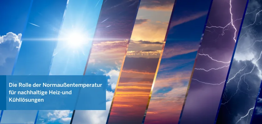 Die Rolle der Normaußentemperatur für nachhaltige Heiz- und Kühllösungen. Trimble MEP Blog Artikel.