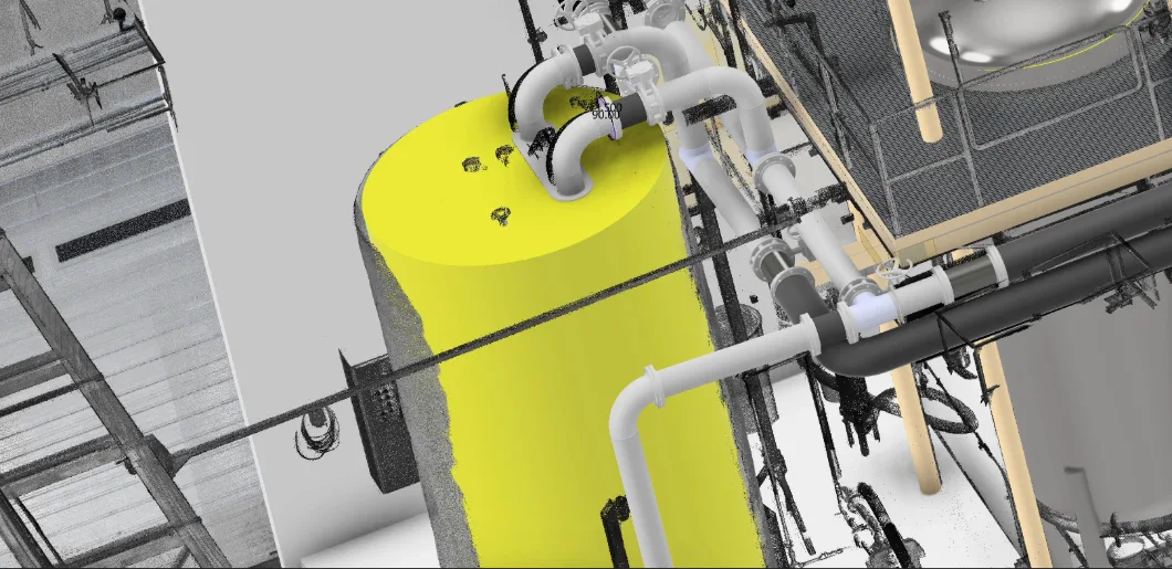 3D scan for a cooling system update for a polyurethane manufacturing company