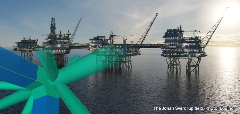 The Johan Sverdrup field. Photo: Equinor