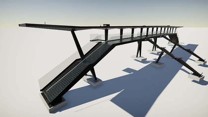 Trimble Construction Awards - Viry SA, Passerelle du Pem de Qimper