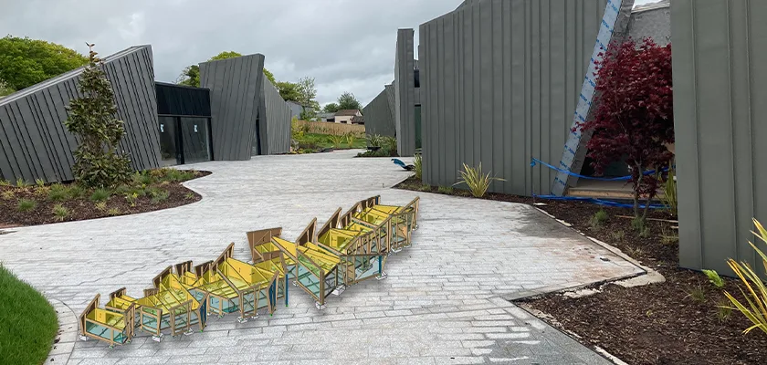 House called The Hux Shard designed to look like the rocky outcrops of nearby Dartmoor moors