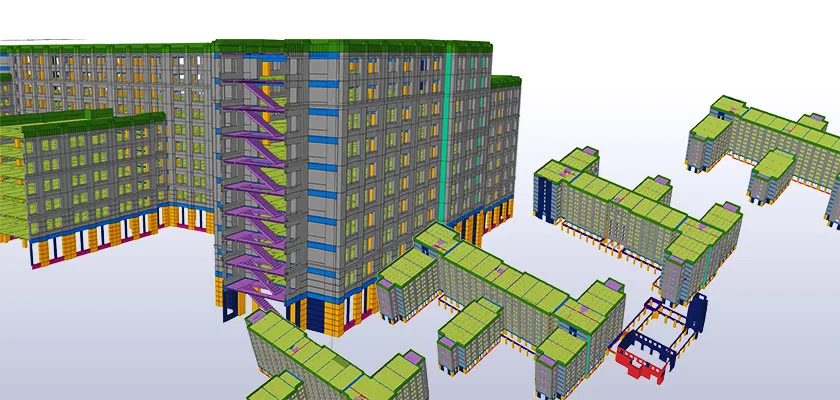 Tekla Structures 및 Trimble 기술을 통해 Clark Pacific은 건설 물류를 효율적으로 관리할 수 있었습니다.