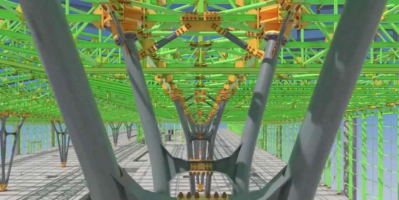 Structural detail model for Hong Kong International Airport 3RS Project