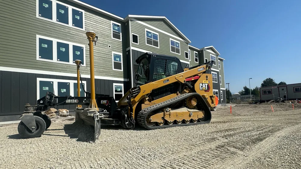 CAT machine grading surface