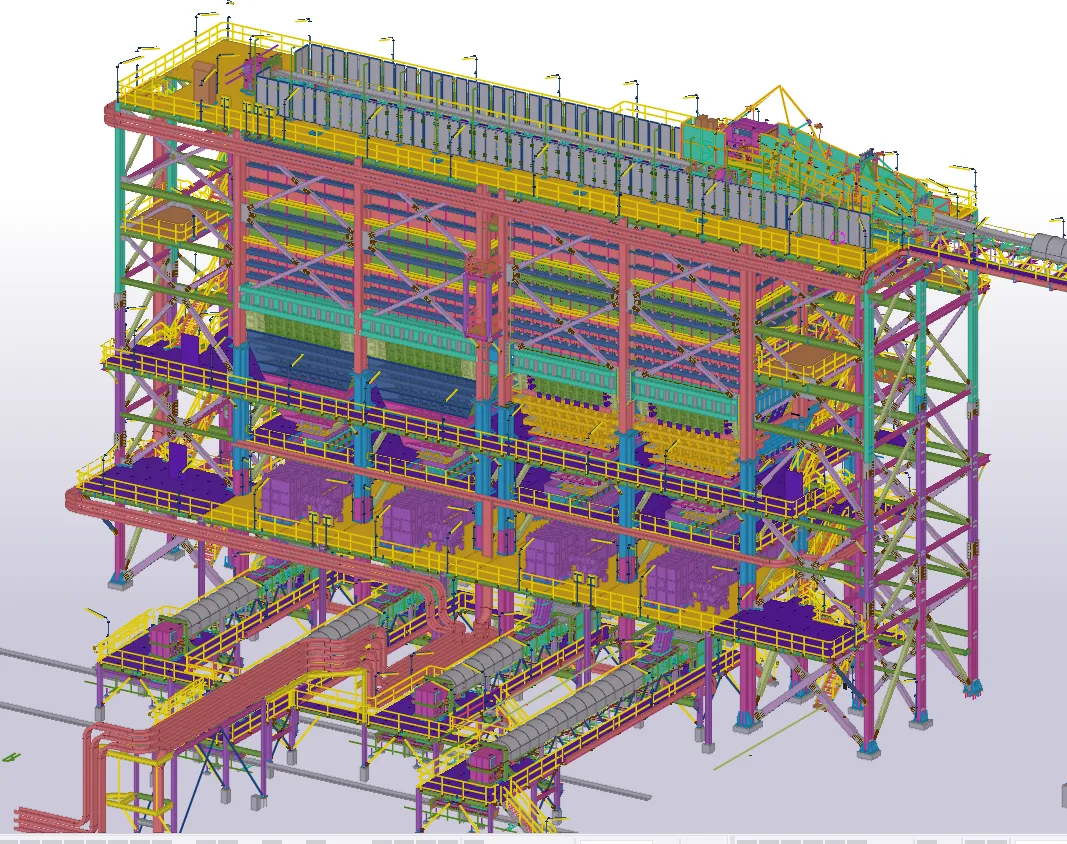 Overall project layout of 140m