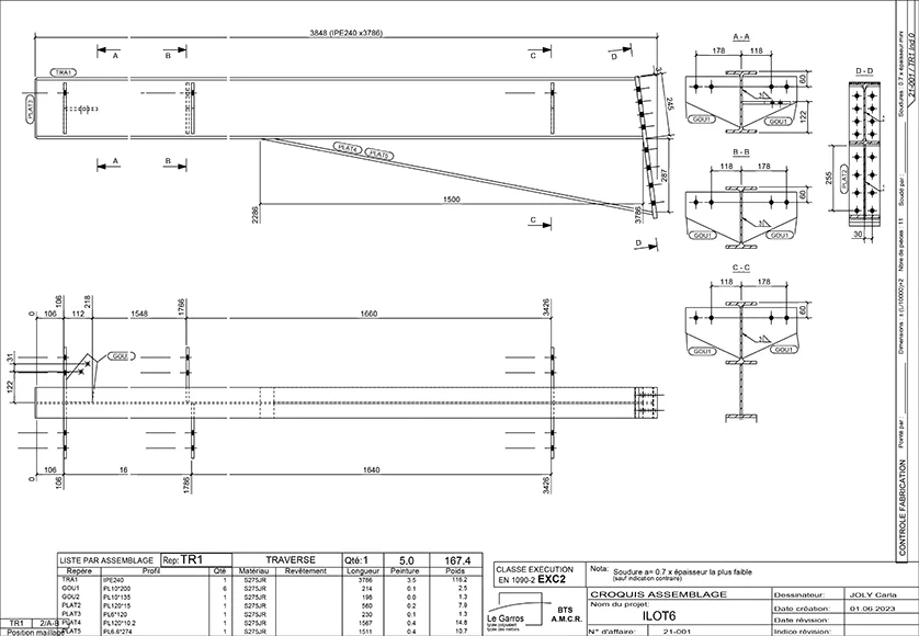 Projet de Structure d’aménagement extérieur - Complexe UGC de Toulouse - Lycée polyvalent Le Garros