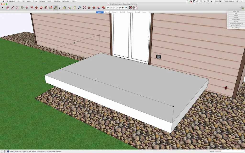 Deck in SketchUp