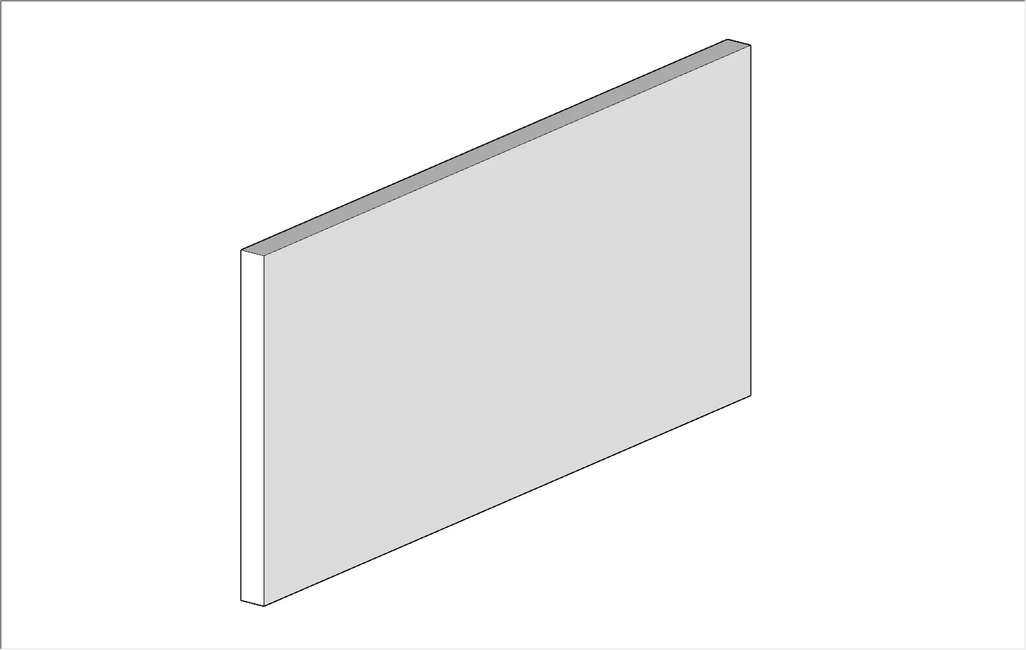 Example of a wall that is an actual 3D object. 