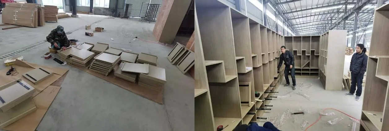 Factory assembly mockup based on SketchUp model