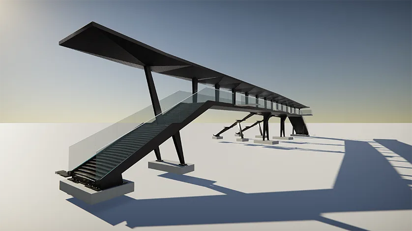 Trimble Construction Awards - Viry SA, Passerelle du Pem de Qimper