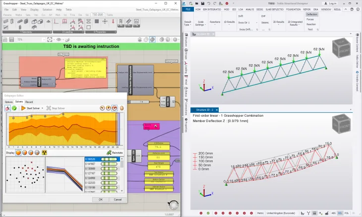 Grasshopper - Tekla Structural Designer live link
