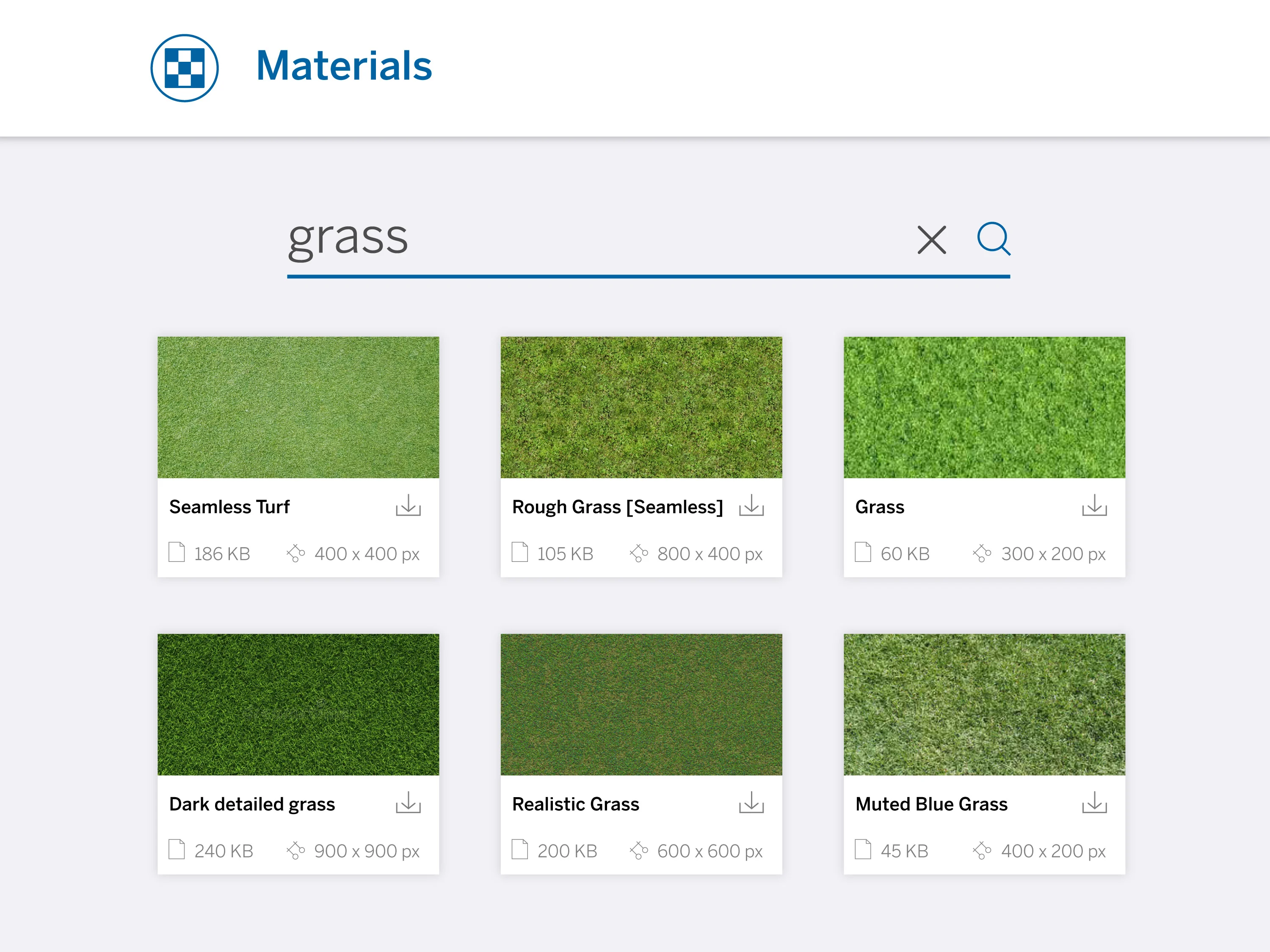 3D Warehouse でのマテリアル検索