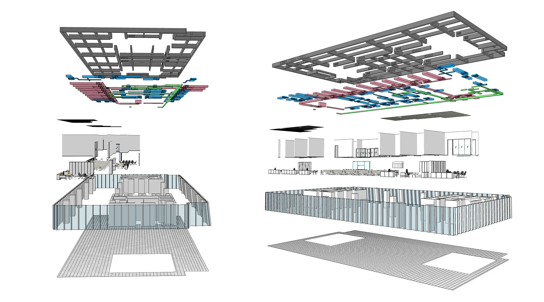 SketchUp models showing fly throughs