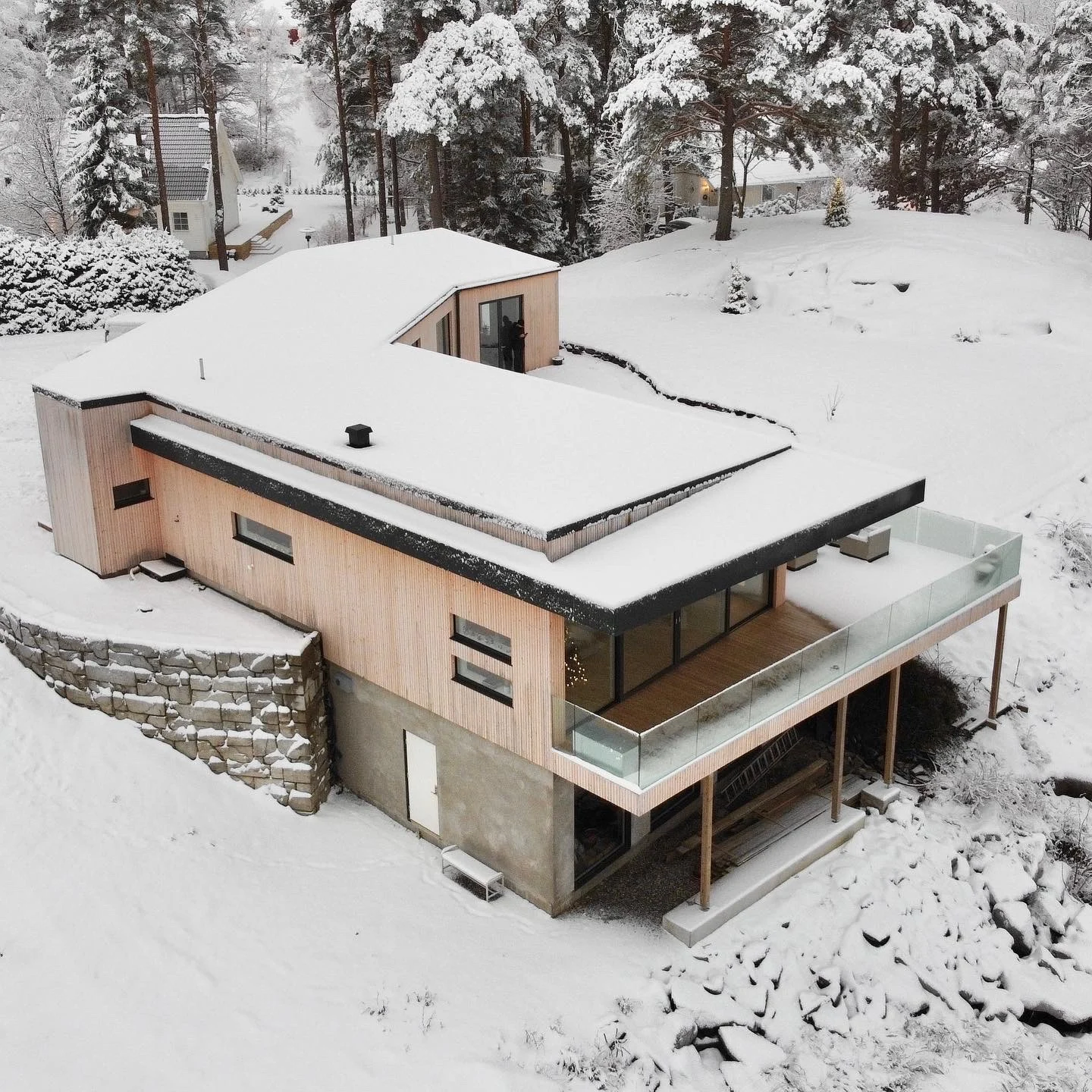 Photographie de la maison achevée.