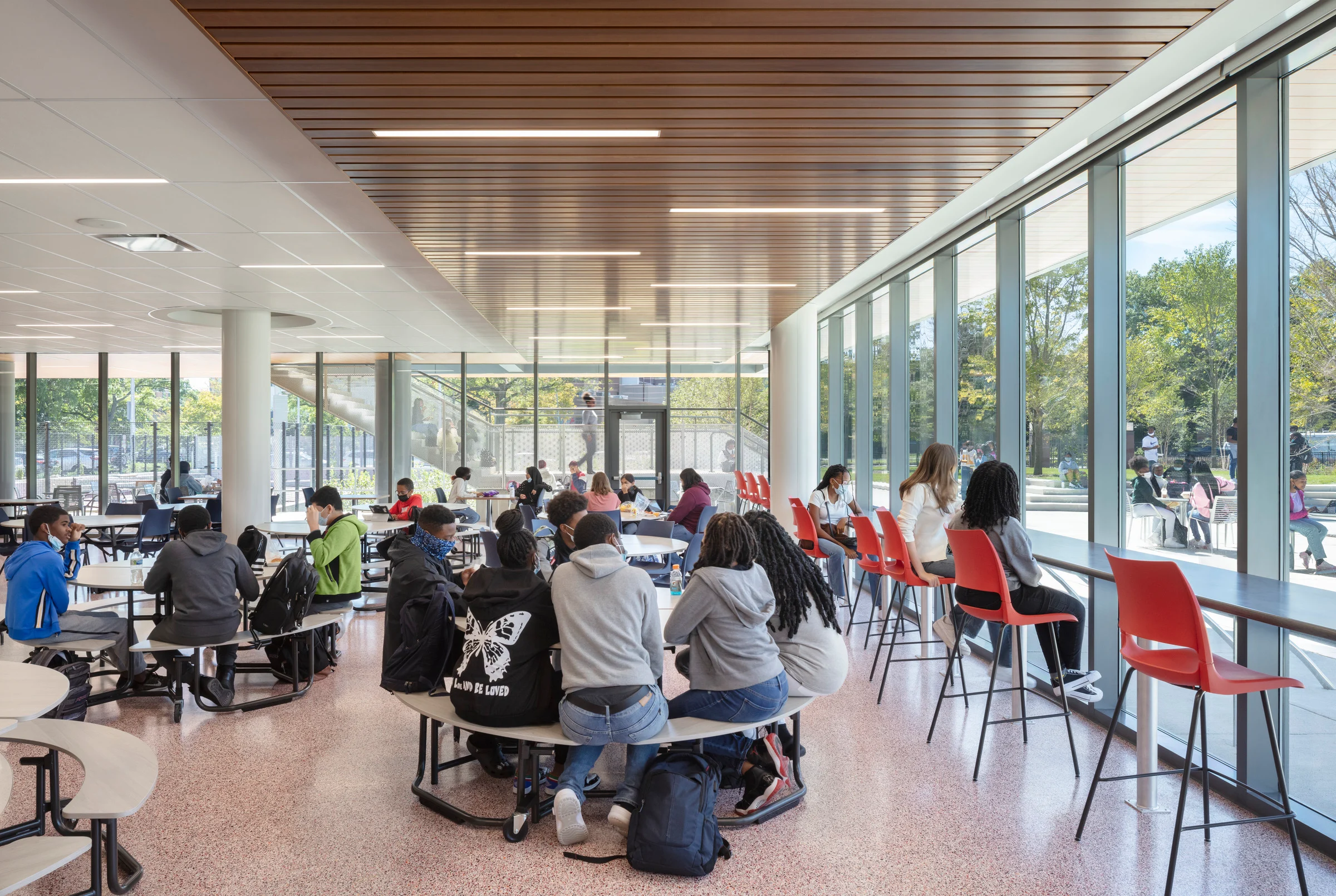 Die Cafeteria der High School.