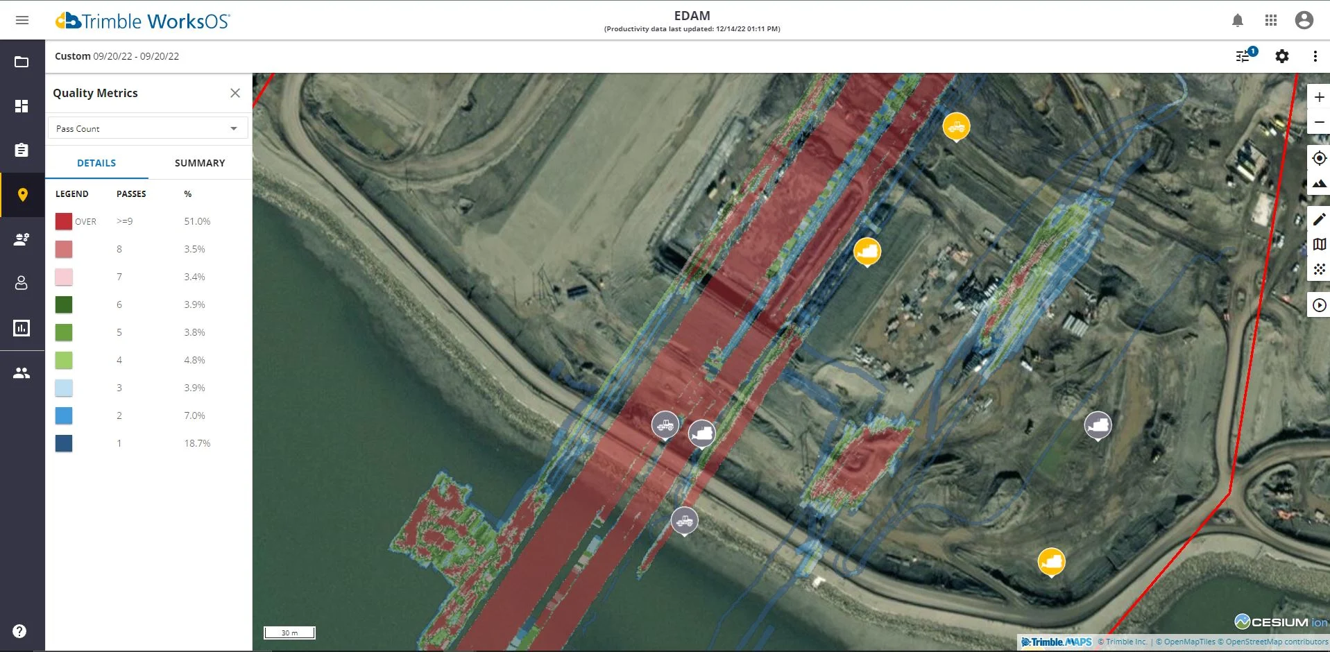 screenshot showing compaction