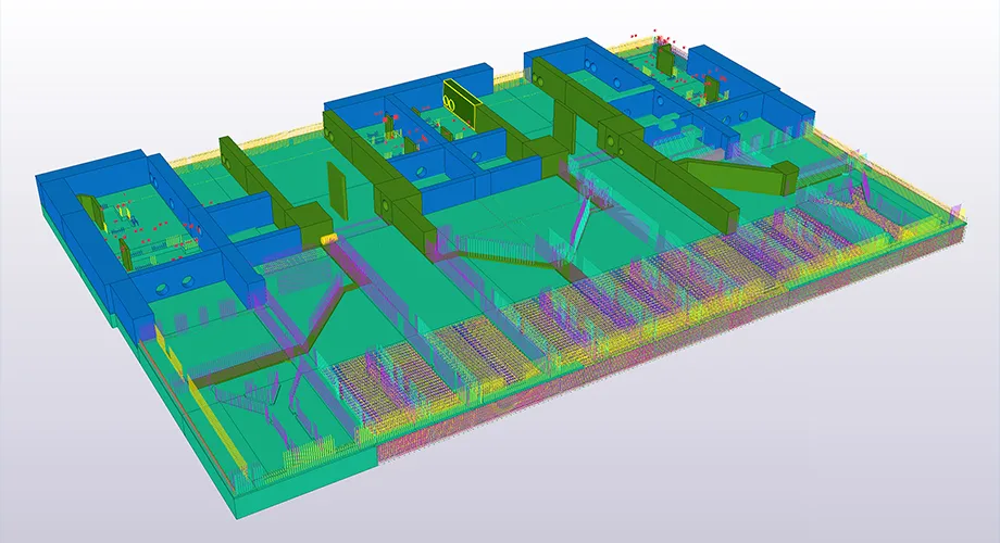 Model of Hinkley Point C, created in Tekla Structures