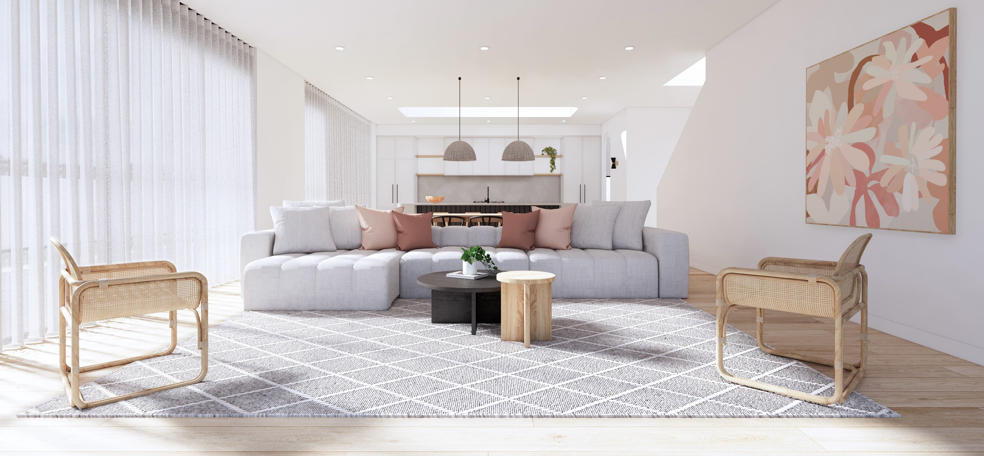 Wie sich im Innendesign 2D-Pläne in fertige Innenarchitketur Projekte ...