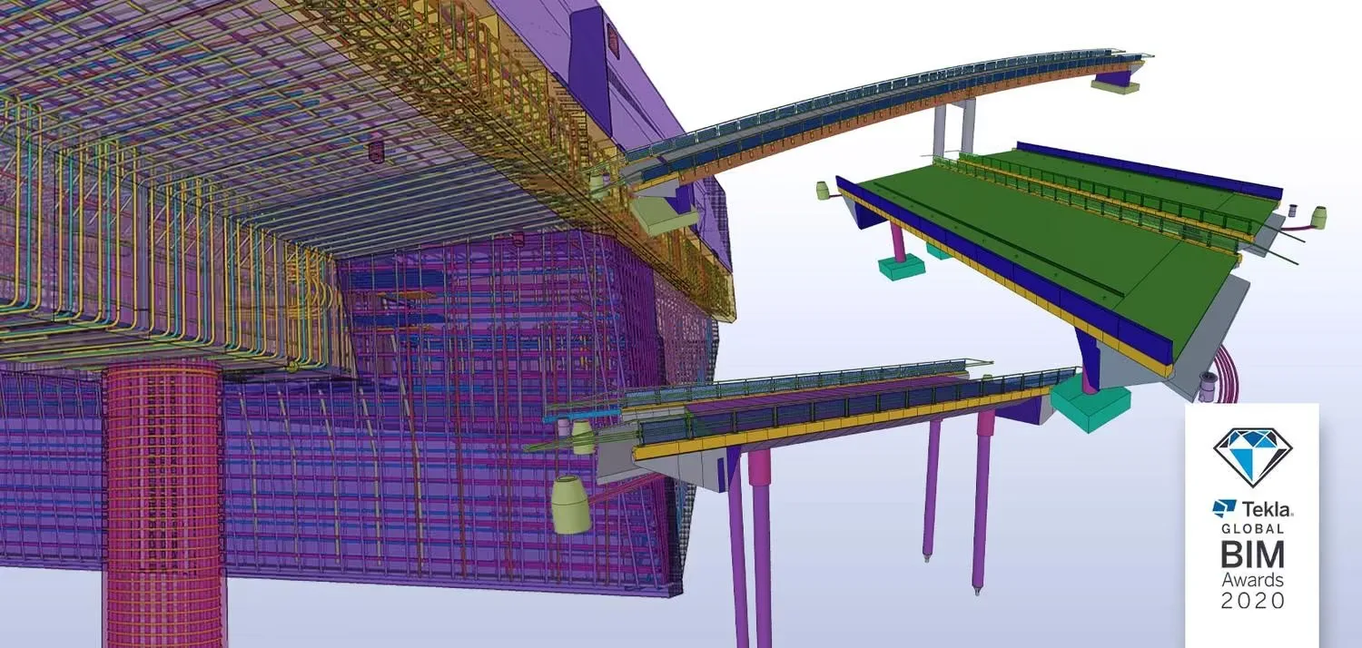 Tekla Structures BIM bridges of the Highway 4 Kirri-Tikkakoski project