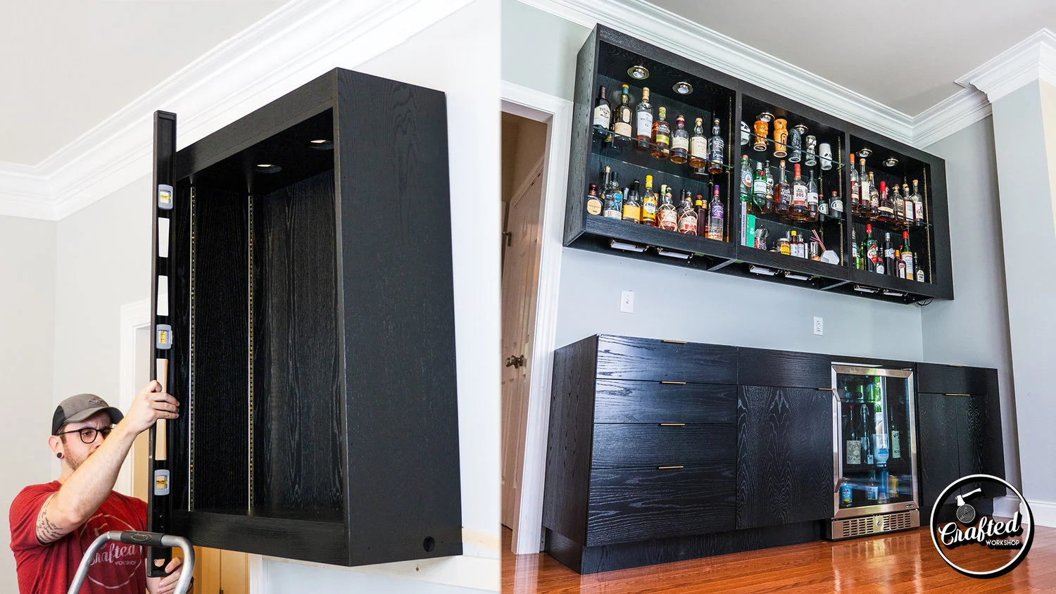 Johnny’s favorite projects, the home bar