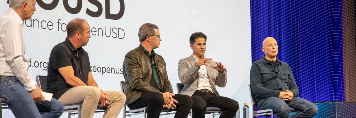 Experts in 3D modeling from Adobe, NVIDIA, Pixar and Trimble discussed the importance of OpenUSD standards at Dimensions 2025.