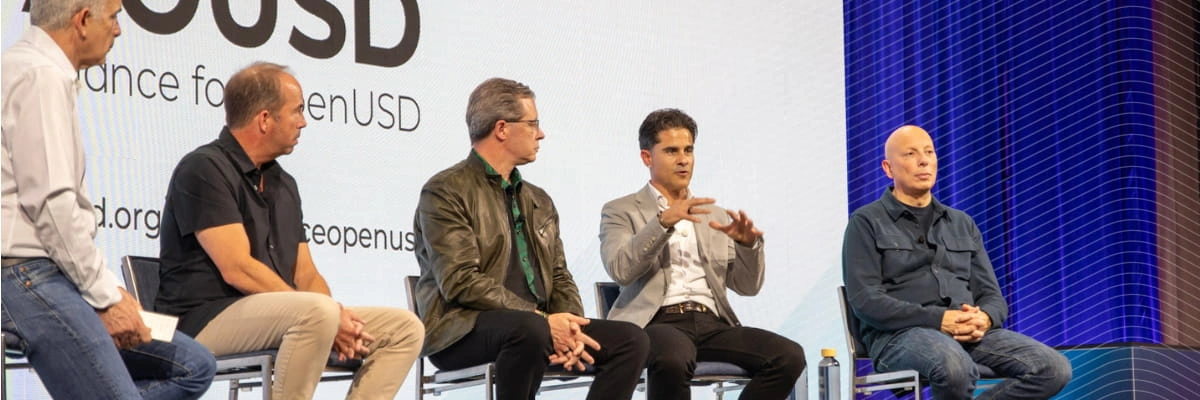 Experts in 3D modeling from Adobe, NVIDIA, Pixar and Trimble discussed the importance of OpenUSD standards at Dimensions 2025.