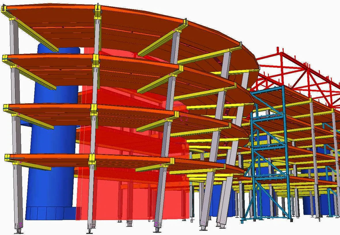 Finnforest Modular Office model in Tekla software