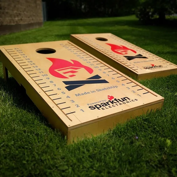 making some boards and cutting holes in them