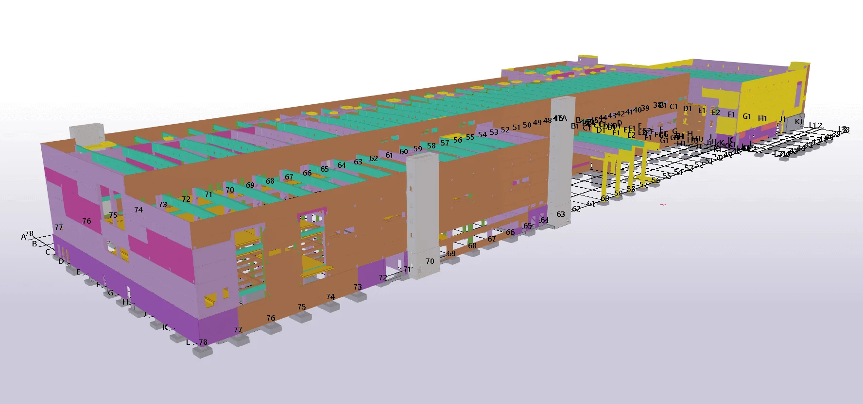 BIM-Modell des Projekts Papiermaschine PM 5 (Quelle: BCH)